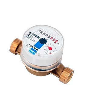 Водосчетчик Itelma для холодной воды L 110 без сгонов в Москве