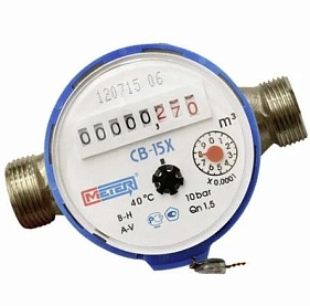 Счетчик воды универсальный СВ-15 без (КМЧ) в Москве