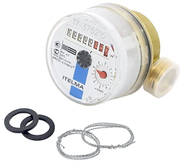 Водосчетчик Itelma для холодной воды L 80 без сгонов
