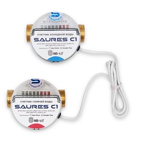 Водосчетчики SAURES NB-IoT МТС 1/2" 80мм в Москве